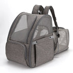 Cat Bag Pet Backpack Outdoor Portable Foldable Cat Backpack Breathable Travel Oxford Fabric Mesh Travel Collapsible Cat Products