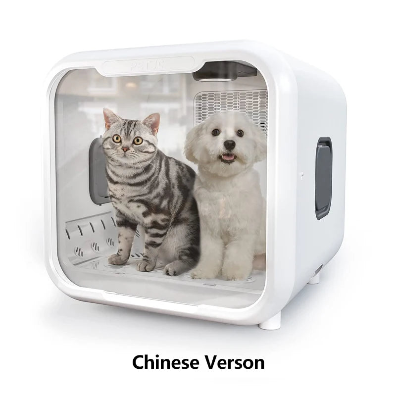 71L Smart Dog Hair Dryer for Cat Quiet Automatic Pet Dryer Box Smart Temperature Control 360 Degree Cat Drying Box for Cat Puppy