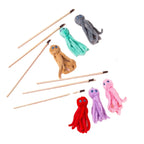 Kitten Play Interactive Cat Toys Cat Teaser Wand Fun Pet Plush Octopus Pole Cute Fun Toys Cat Supplies
