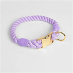 Large Medium Small Dog Products Personalized Pet Bow Tie Color Gradient Collar Metal Buckle Alloy D-Hook Polyester Cotton
