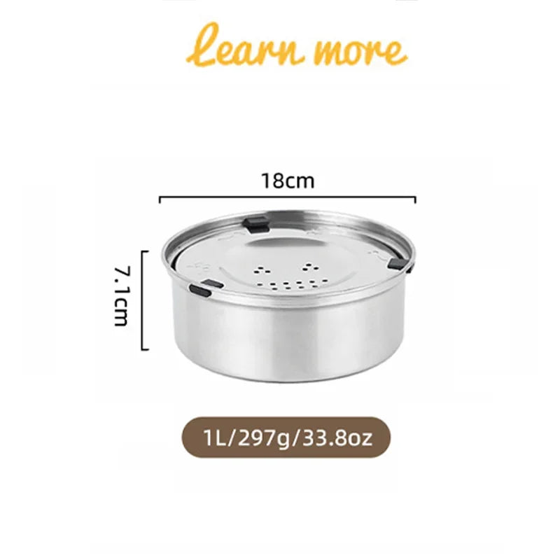 1/3L Stainless Steel Dog Floating Bowl No Spill Anti-Splash Dog Water Dispenser Non-Slip Dog Cat Pet Water Feeder Bowl Pet Bowls