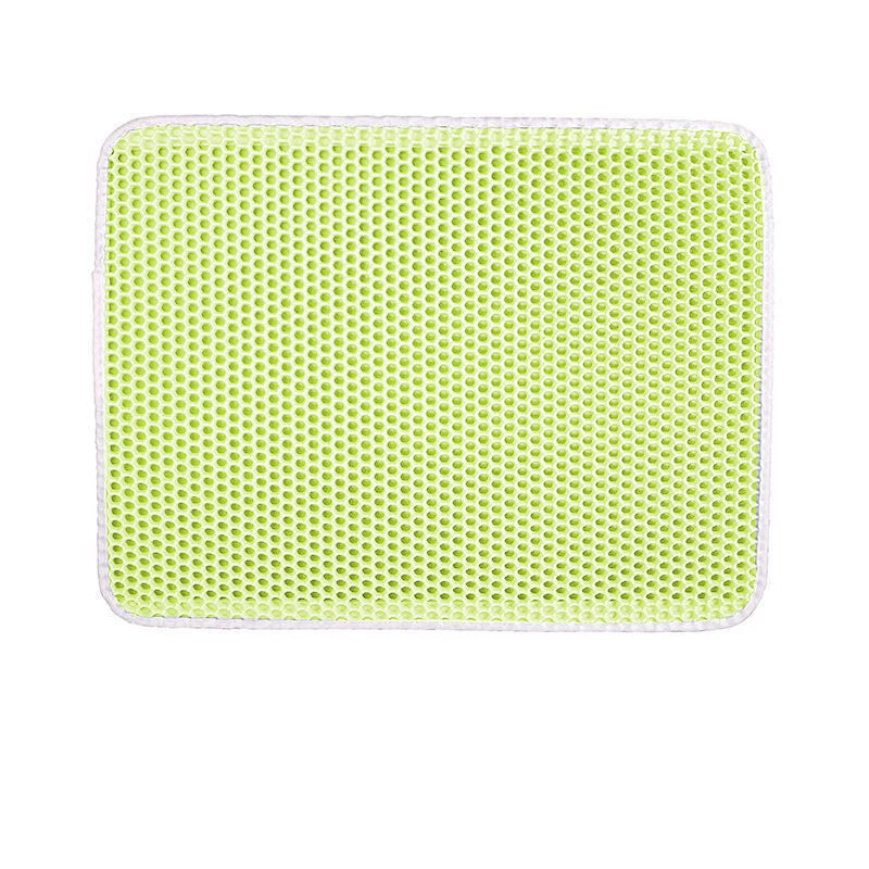 Pet Cat Litter Mat Waterproof EVA Double Layer Cat Litter Trapping Pet Litter Box Mat Clean Pad Products for Cats Accessories
