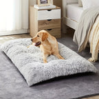 Winter Warm Thickened Long Plush Dog Bed Mat Washable Large Dog Sofa Mat Soft Sleeping Kennel Pet Supplies Dog Products