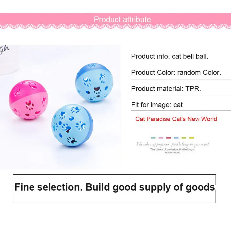 Funny Eco-Friendly 5cm Plastic Planet Ball Cat Toy Creative Color Interactive Kitten Training Chew Pet Supplies with Bell