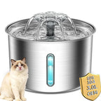 Wholesale 3L 304 Stainless Steel Pet Water Dispenser Smart Automatic Cat Dog Feeding Fountain Charging Power Source Pet Supplies