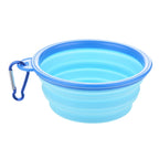 Large 1000ml Collapsible Silicone Pet Bowl Portable Outdoor Travel Dog Cat Food Container Feeder Dish Durable Plastic Puppy Bowl