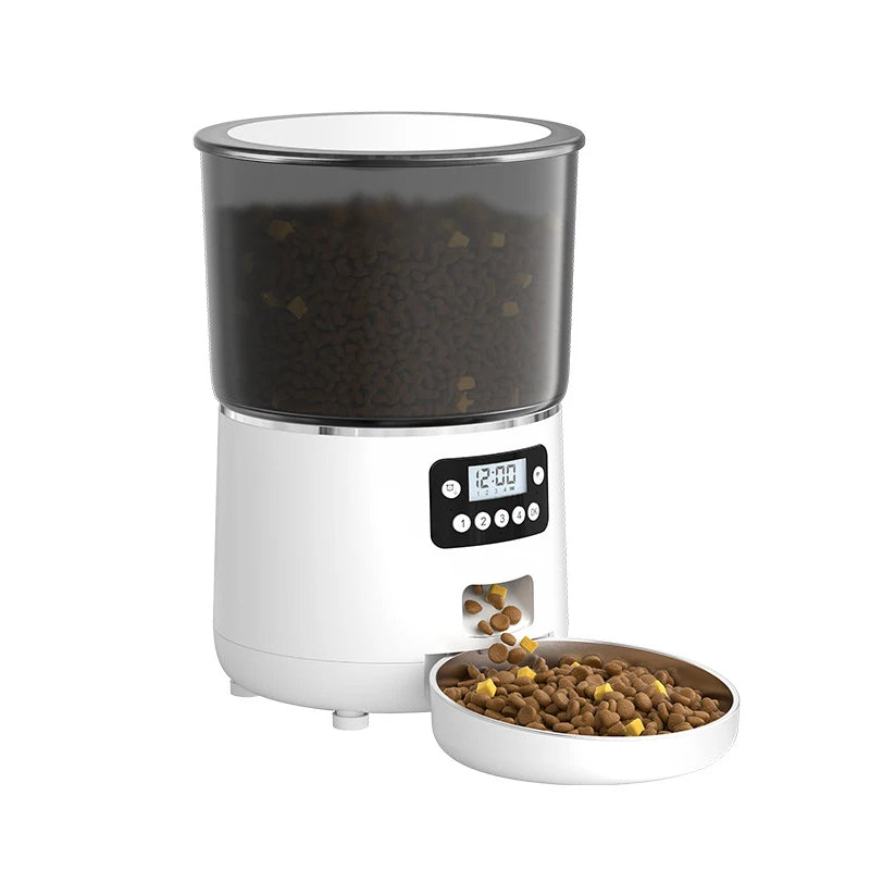 4L Automatic 2-in-1 Pet Feeder Night Vision Camera WIFI Remote APP Timed Quantified Dog Supplies Plastic Charge Power Source