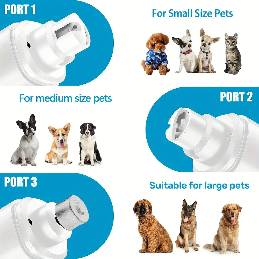 Electric Pet Nail Grinder USB Rechargeable Pet Grooming Nail Grinder Suitable for Cats and Dogs Quiet Gentle Pet Grooming Tool