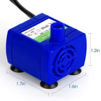 Water Pump LED Light Pet Cat Water Fountain Pump Motor Accessories Replacement for Cat Drinking Bowl Pump Pet Water Dispenser