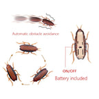 Funny Electric Bugs Cat Toy Automatic Escape Mini Robot Bug Vibration Insect Toys for Cats Battery Operated Cockroach Ladybug