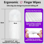 50pcs Soft Pet Teeth Cleaning Finger Wipes Remove Bad Breath and Plaque Tartar Disposable Dog and Cat Toothbrush Finger Wipes
