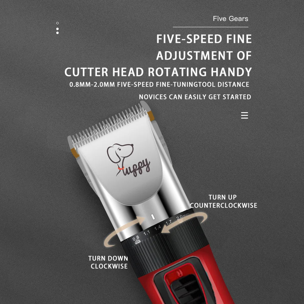 Electronic Pet Grooming Kit Dog Cat Clipper Dog Hair Trimmer Grooming Haircut Rechargeable Professional Dog Electric Shaver