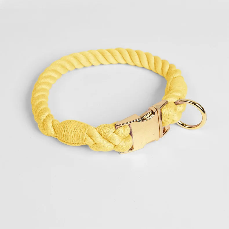 Large Medium Small Dog Products Personalized Pet Bow Tie Color Gradient Collar Metal Buckle Alloy D-Hook Polyester Cotton