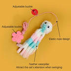 Interactive Cat Toys Hanging Simulation Cat Plush Toy Retractable Plush Octopus Shape Hanging Door Type Pet Toy Cat Supplies