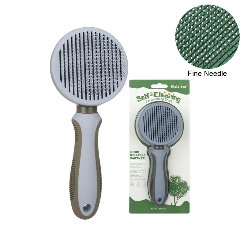 Dog Brush Self-Cleaning Cat Comb Needle Portable Pet Hair Remove Brush for Long Hair Dogs Pet Grooming Brush Dog Products