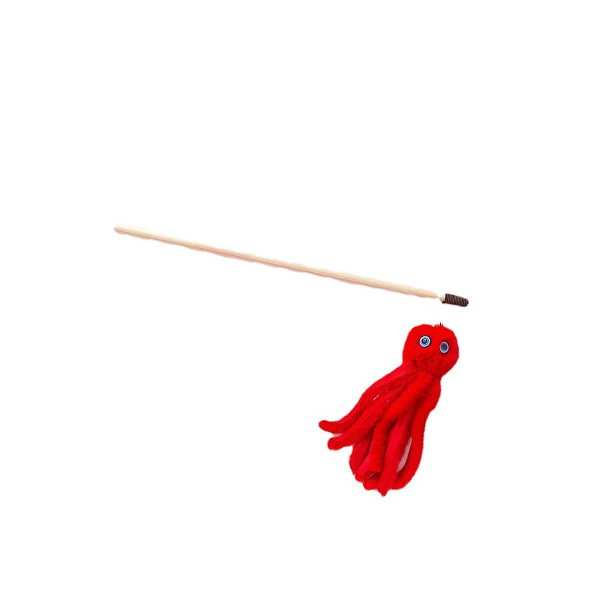 Kitten Play Interactive Cat Toys Cat Teaser Wand Fun Pet Plush Octopus Pole Cute Fun Toys Cat Supplies