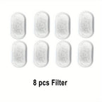 12pcs Pet Water Dispenser Filters for 3.2L//2L Stainless Steel Cat Water Fountain Replacement Filter with Resin Activated Carbon