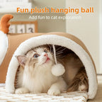 Multi-Level Cat Hide and Seek Tunnel Polyester Non-Skid Bottom Pet Play and Sleep Cat Nest Indoor Cat Kennel Durable Comfortable