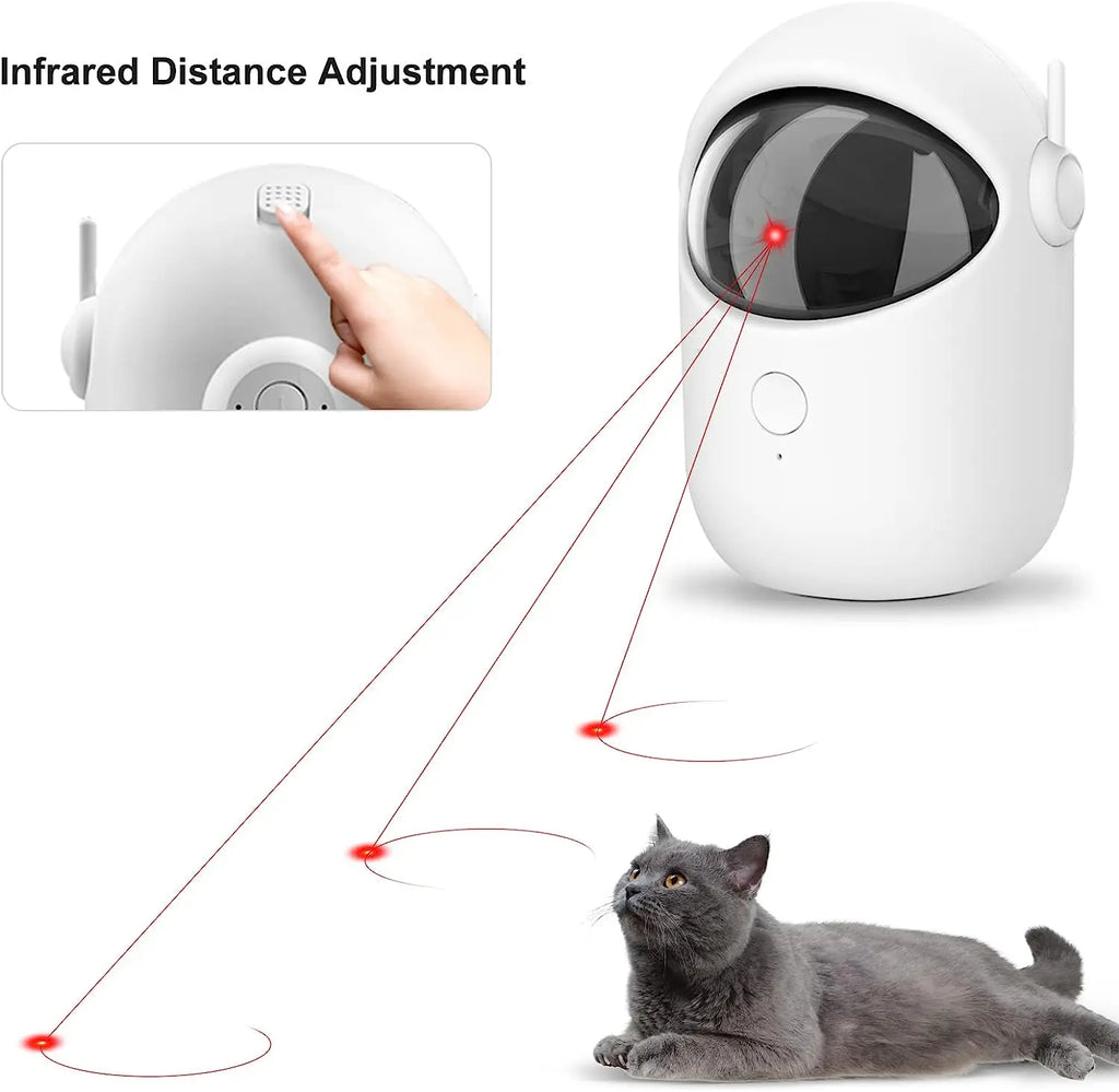 Automatic Laser Cat Toy Pet Interactive Cat Toy USB Rechargeable Indoor 3 Modes Dogs Laser Pointer Toys Cat Products