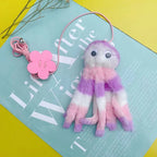 Interactive Cat Toys Hanging Simulation Cat Plush Toy Retractable Plush Octopus Shape Hanging Door Type Pet Toy Cat Supplies