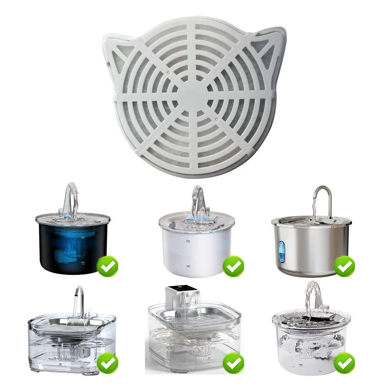 Wholesale Cat Water Fountain Replacement Filters Activated Circle Fountain Carbon Filter for Hot Sale Fountain Manufacturer