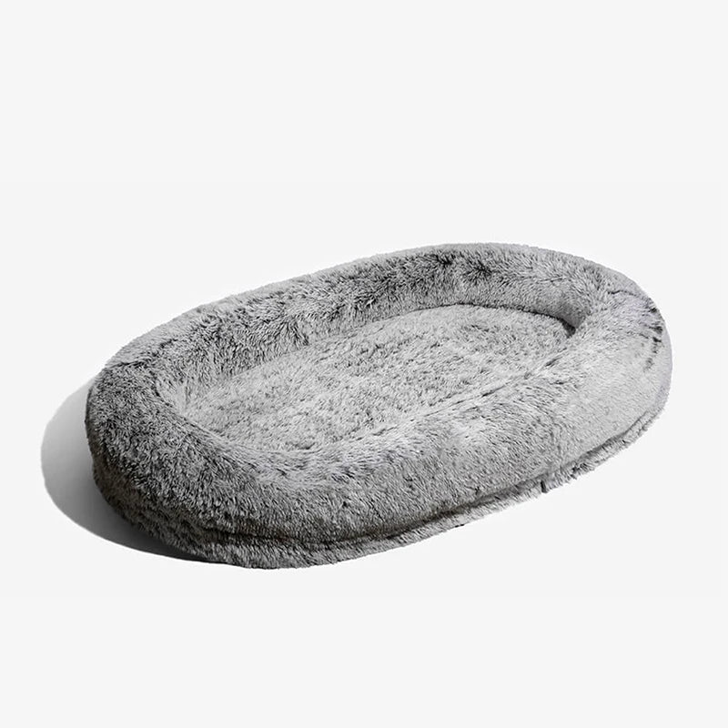 Luxury Large Dog Bed Sleep Deeper Human Dog Bed Soft Sponge Plush Foam Dog Products Detachable and Washable OEM Dropshipping
