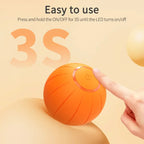 Smart LED Self-Moving Cat Toys Automatic Jumping Cat Ball Interactive Rolling Ball for Cats and Dogs Made of Durable Silicone