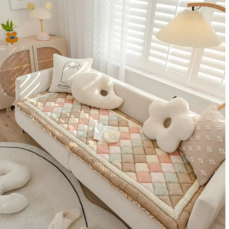 Ethnic Style Bohemian Decoration Stitching Cushion Home Cat Sofa Dog Cushion Bay Window Non-slip Mat Dog Sofa Covers