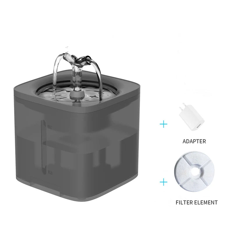 2L Automatic Pet Drinking Fountain Dog Water Dispenser Cat Drinker with Sensor Cat Drinking Feeder Quiet Cat Fountain Water Bowl