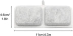 4PCS Automatic Cat Water Fountain Replacement Filters with Activated Carbon & Non-Woven Fabric Strainer Systems Easy to Clean