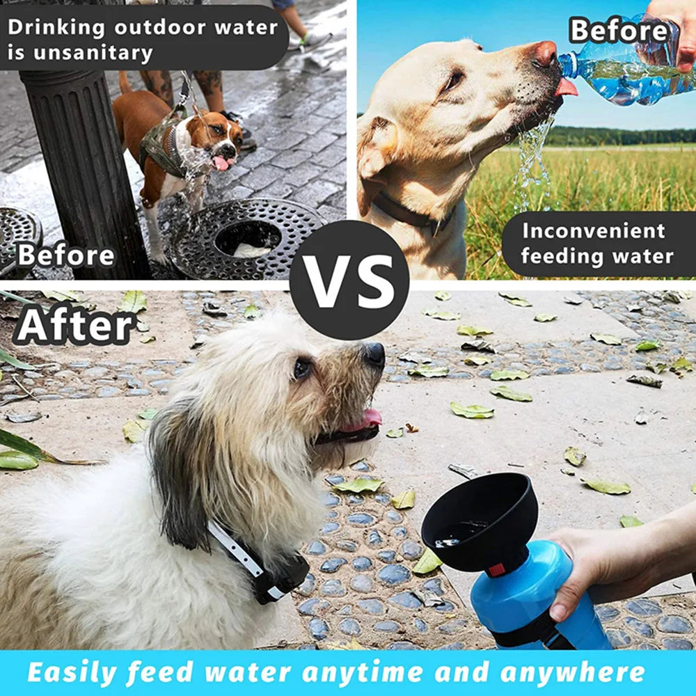 BPA Free Pet Water Bottle Foldable Dog Bowl OEM Custom Dog Water Bottle Outdoor Travel Drinking Designer Dog Bowls Drink Bowl