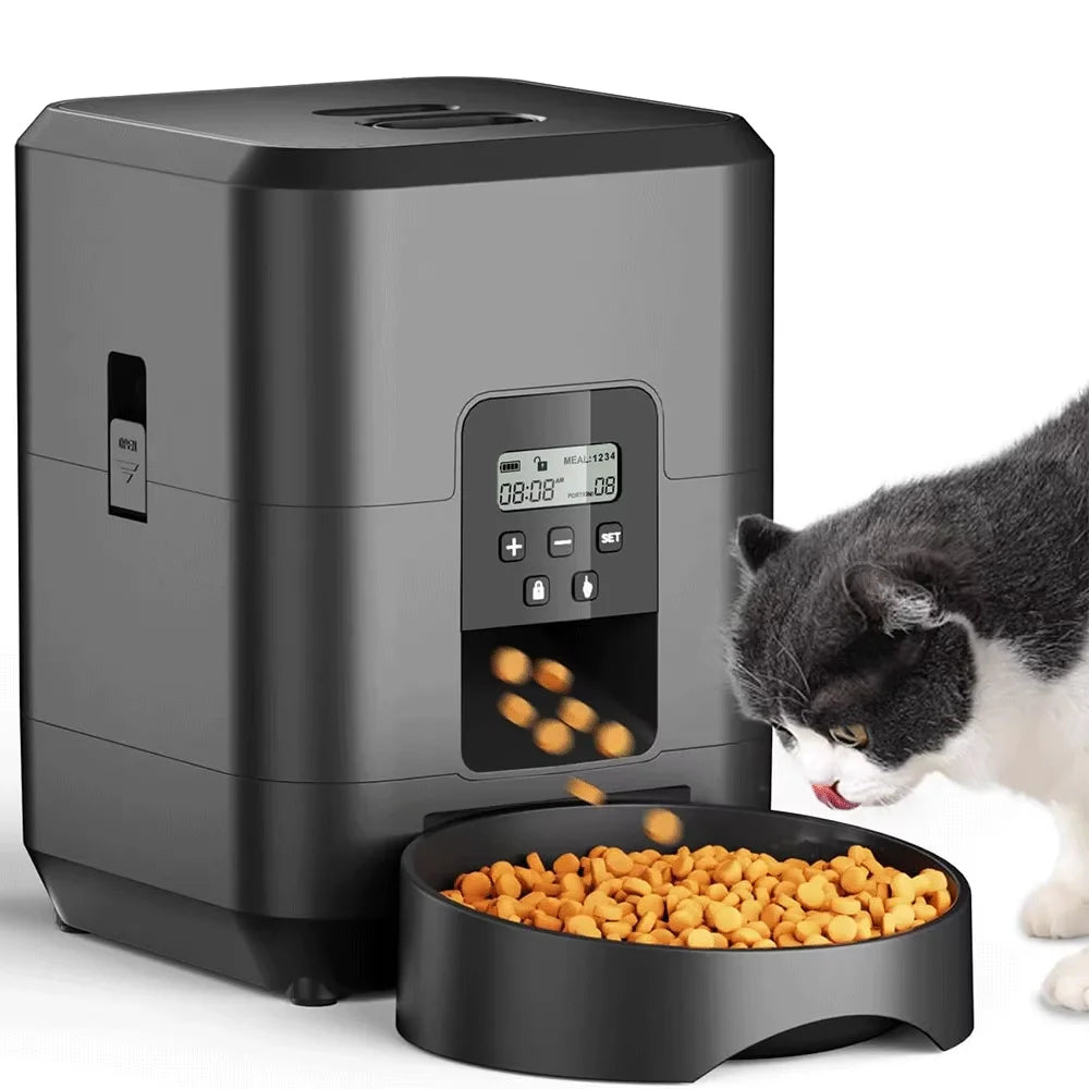 Hot Selling Automatic Pet Feeder Smart Dog Feeder 2L/67.63oz Button Control Dog Slow Food Timed Smart Cat Food Dispenser