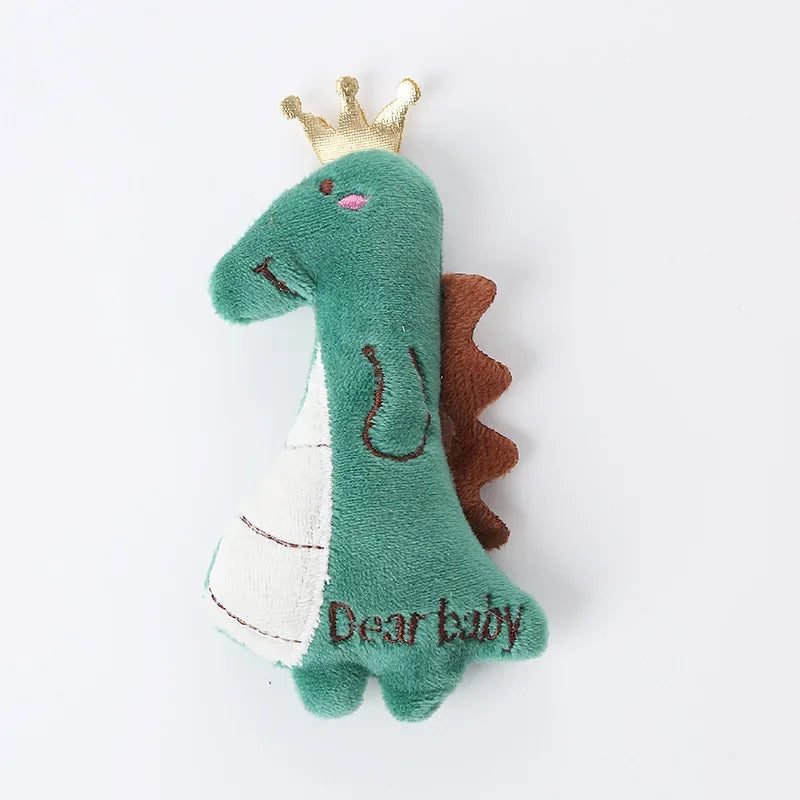 Cute Animal Catnip Toy for Pet Training Plush Puppy Bite-Resistant Chew Toy for Cat Cleaning Pet Supplies