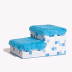 Luxury Retro Pixel 3-Step 2-Step Foldable Dog Steps Handcrafted Non-slip PawGame Blocky Design with Storage for Small Dogs Cats