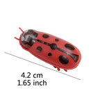 Funny Electric Bugs Cat Toy Automatic Escape Mini Robot Bug Vibration Insect Toys for Cats Battery Operated Cockroach Ladybug
