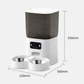 Smart Camera Automatic Cat Feeder for 2 Cats 5L Food Dispenser with 2 Stainless Steel Bowl App Control Smart Pet Feeder