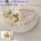 Summer All Seasons Round Shape Long Plush Warm Cozy Comfy Pet Dog & Cat Bed Large Dog Cushion