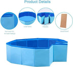Foldable Dog Swimming Pool Bathing Tub Portable Pet Paddling Pool for Dogs Cats Indoors Outdoors Pet Swimming Pool Water Pon