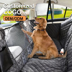 Waterproof Oxford Dog Car Seat Cover for Modern Luxury Car Travel Bed Mesh Window Storage Pocket Scratchproof Nonslip Cars SUVs
