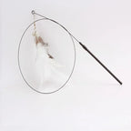 Funny Cat Toy Feather With Bell Sucker Cat Stick Toy Kitten Play Interactive Detachable Teaser Dog Training Toys Cat Supplies