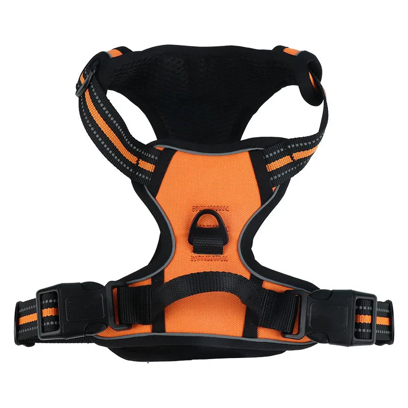 Dog Harness for Large Dogs No Pull Vest with Reflective Strip Control Handle Adjustable Comfortable for Easy Walking Pet Harness