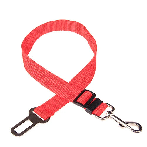 Adjustable Pet Car Seat Belt Nylon Lead Dog Leash Backseat Safety Belt OEM Custom Designer Dog Harness Collar Pet Accessories
