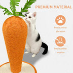 Cat Scratcher Carrot Climbing Small Tree Wearable Toy Cat Tree Scratching Post for Cat Tower Cartoon House Toy Supplies for Pet