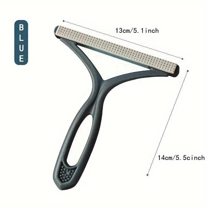 Dual-Sided Reusable Plastic Pet Hair Remover Manual Lint Scraper Tool for Sofa Garments Carpet Portable Pet Hair Eliminator