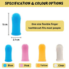 Pet Finger Brush Soft Dog Toothbrush Teeth Cleaning Tools Bad Breath Care Non-toxic Silicone Dog Brush Teeth Set Dog Products