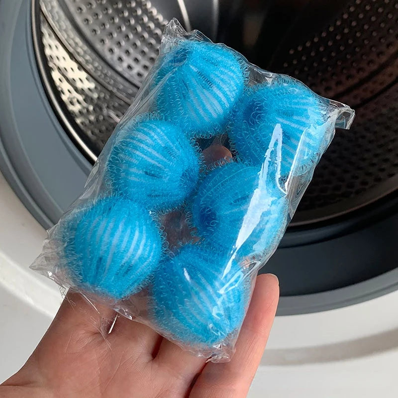 6 Pack Pet Hair Remover Catcher Washer Dryer Balls Washing Machine Laundry Ball Pet Hair Remover for Washing Machines