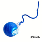 Electric Cat Toy Ball with Tail Rope 300mah USB Rechargeable Self-Moving Rolling Robot Mouse for Indoor Exercise for Kitten
