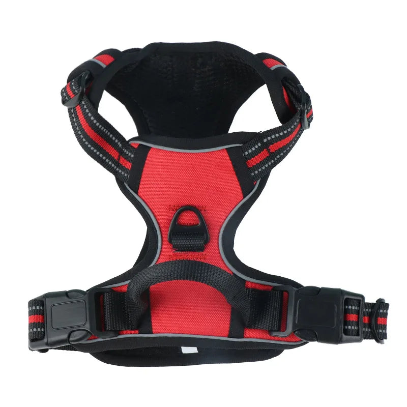 Dog Harness for Large Dogs No Pull Vest with Reflective Strip Control Handle Adjustable Comfortable for Easy Walking Pet Harness