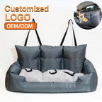 Travel Bolster Safety Large Dog Car Seat Bed for Cat Luxury Dog Beds Pet Backseat Cover Pet Beds Pet Seat Designer Dog Products