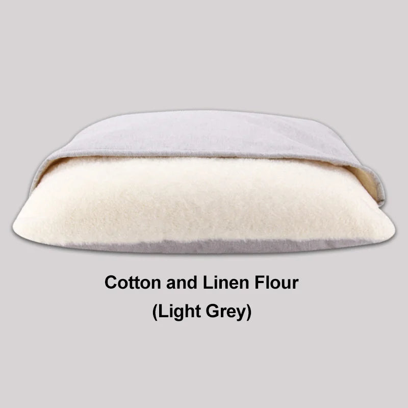 Cozy Cat Nest Pet Bed Winter Warm Semi-Closed Cotton Linen Modern Removable Washable Koala Pocket Bed for Cat Sleeping Summer